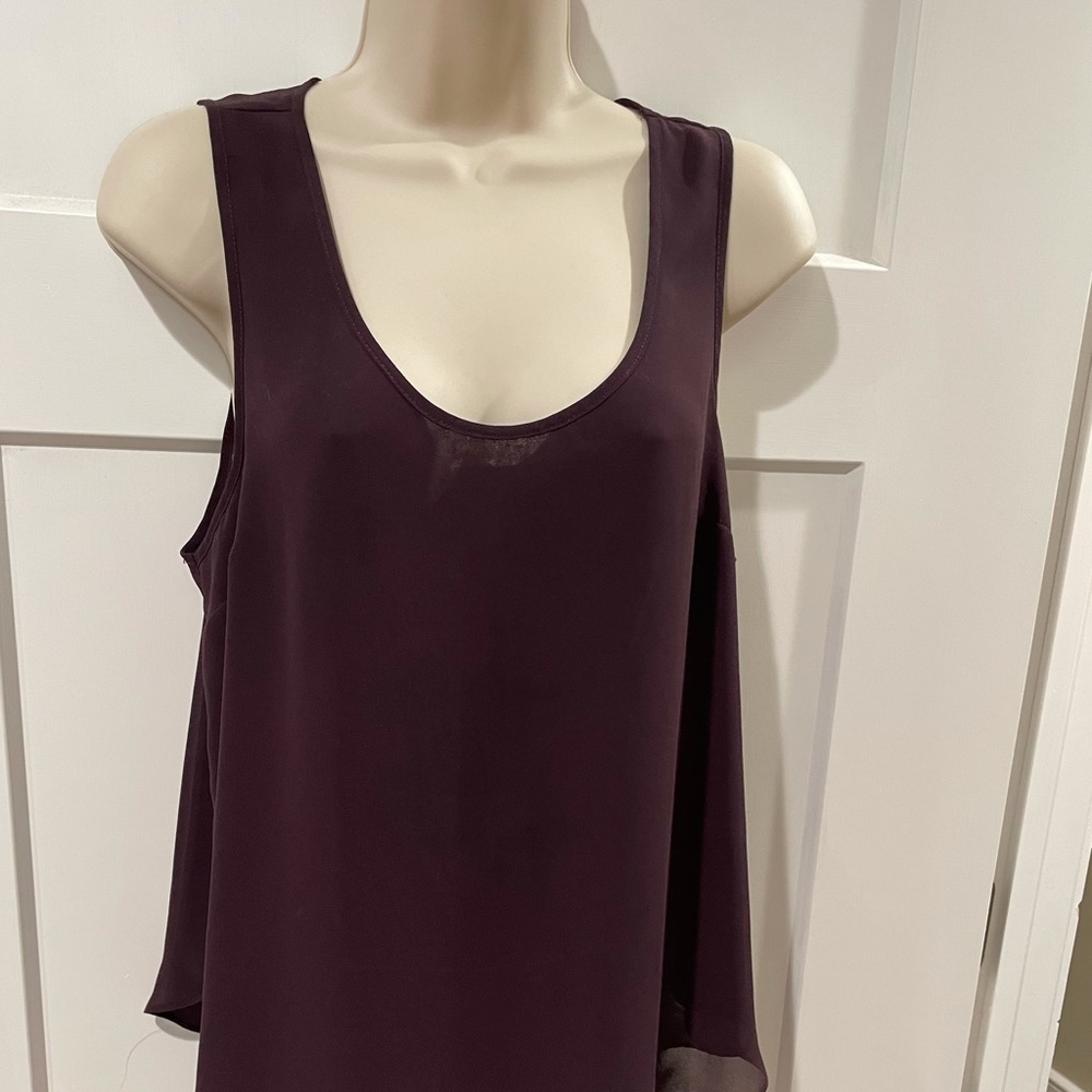 Nordstrom’s Top shop! Plum top with lace insert